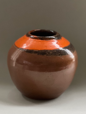 Mid Century Glazed Pottery Vase